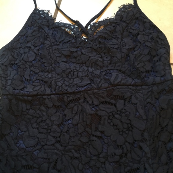 NWT Lulus navy blue lace dress S - Picture 2 of 6